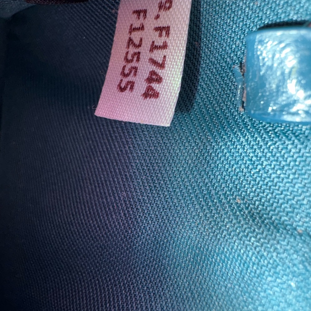 Coach Teal Floral Print ID Case - Picture 3 of 4